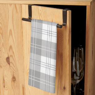 Linge De Cuisine Plaide Buffalo noir et blanc