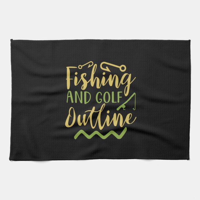 Linge De Cuisine Plan De Pêche Et De Golf (Horizontal)