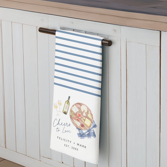 Linge De Cuisine Planche de charcuterie Vin et fromage À l'amour (Créateur téléchargé)