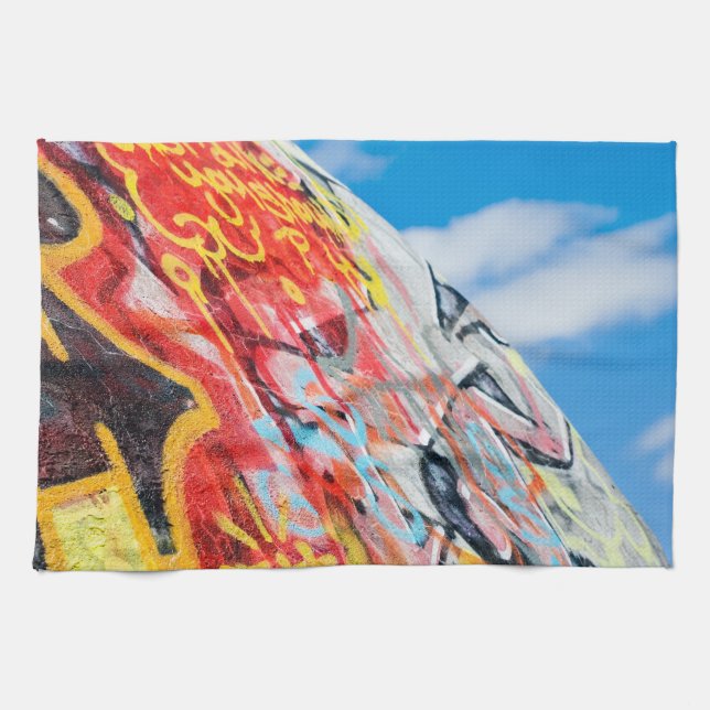 Linge De Cuisine planète graffiti (Horizontal)