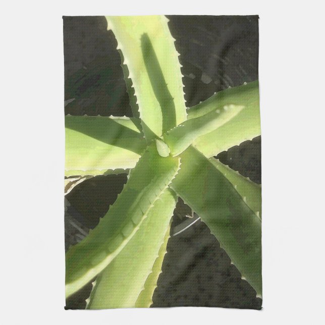 Linge De Cuisine Plante d'aloès (Vertical)