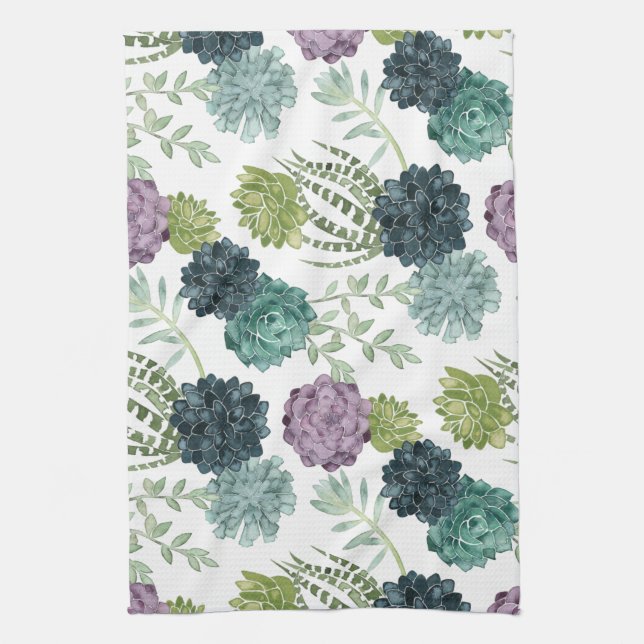Linge De Cuisine Plante Happiness Collection Motif Succulent (Vertical)
