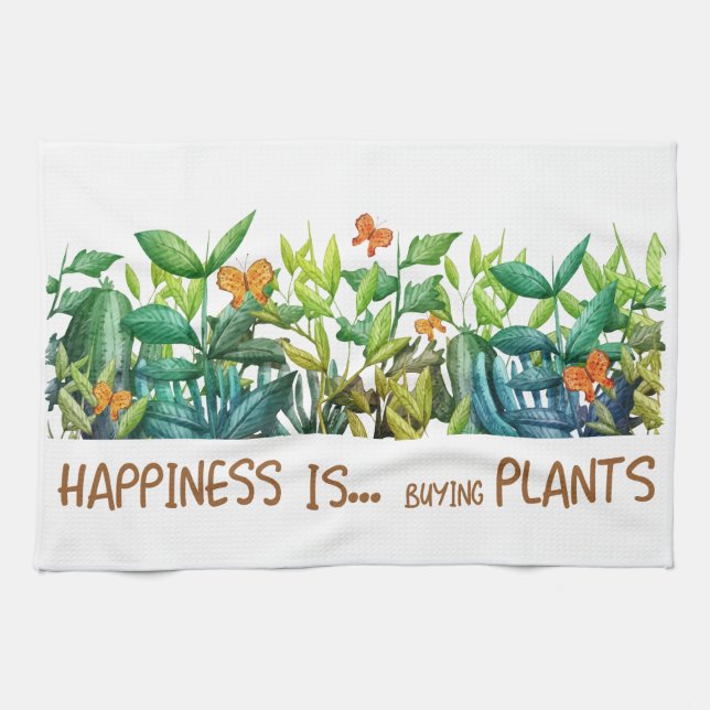 Linge De Cuisine Plantes et fleurs (Horizontal)