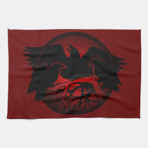 Linge De Cuisine Plaque de corbeau Premières Nations Corbeau Plaque