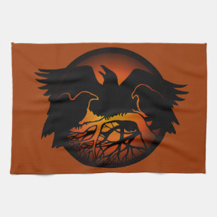 Linge De Cuisine Plaque de corbeau Premières Nations Corbeau Plaque