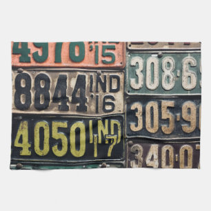 Linge De Cuisine Plaques de licence vintages