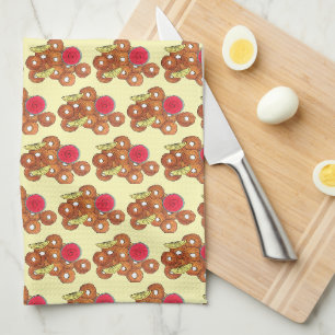 Linge De Cuisine Plat de Calamari frits Alimentation Italienne Entr