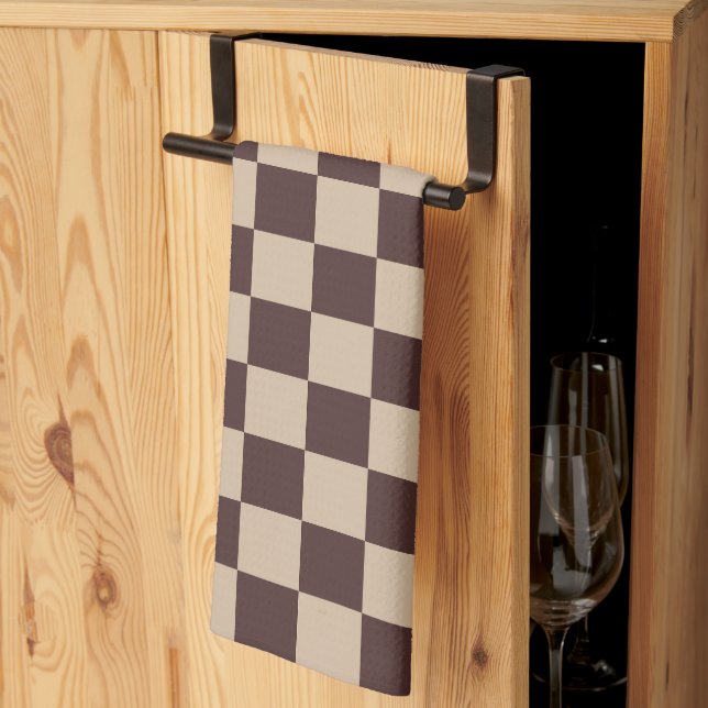 Linge De Cuisine Plateau de contrôle Brown café (Pliage en tiers)