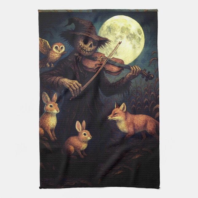 Linge De Cuisine Pleine lune Scarecrow Serenade (Vertical)