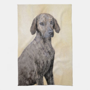 Linge De Cuisine Plott Peinture - Cute Original Chien Art