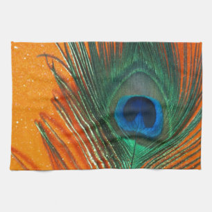 Linge De Cuisine Plume de paon avec de parties scintillantes