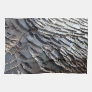 Linge De Cuisine Plumes de Dindon Sauvage II Design Abstrait de la