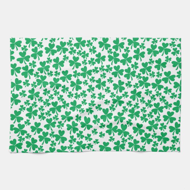 Linge De Cuisine Plusieurs Shamrocks (Horizontal)