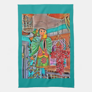 Linge De Cuisine Poignée Ange Métal Art Piment Poivrons Peint Greno