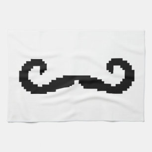 Linge De Cuisine Poignée de 8 bits Pixel Moustache