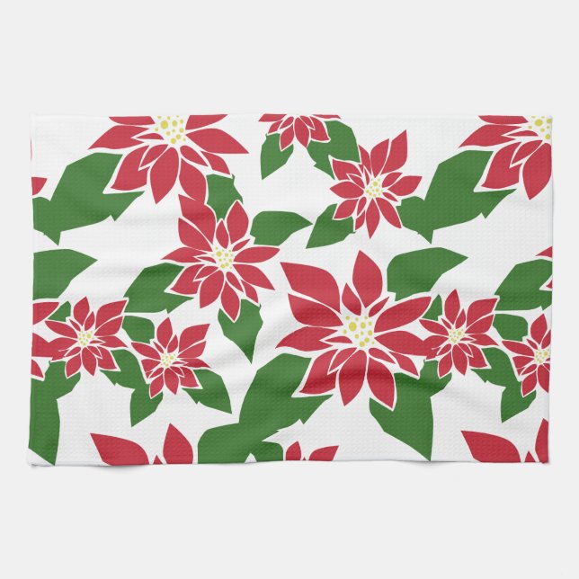 Linge De Cuisine Poinsettia (Horizontal)