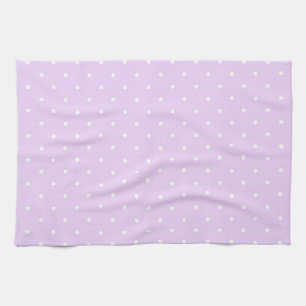 Linge De Cuisine Point Blanc Fond Rose Élégant Polka Pointillé