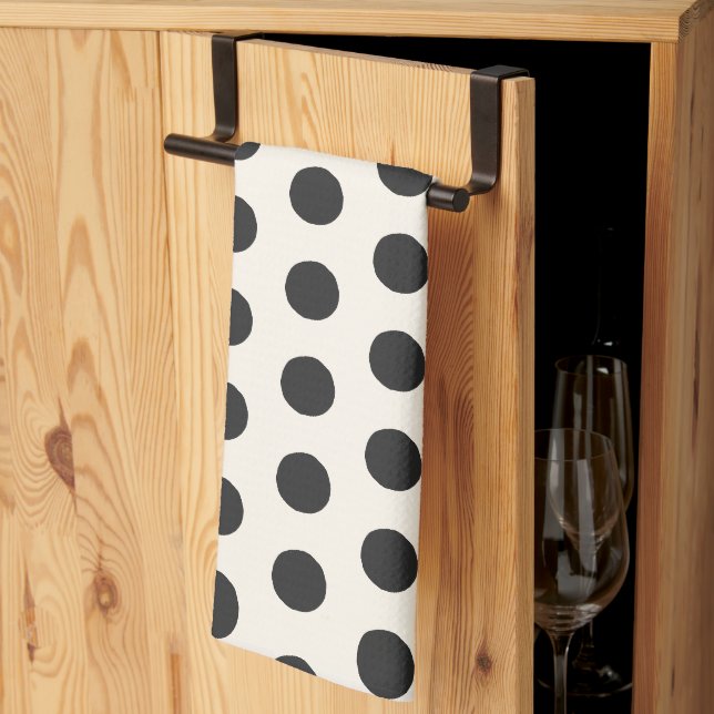 Linge De Cuisine Point noir (Pliage en tiers)