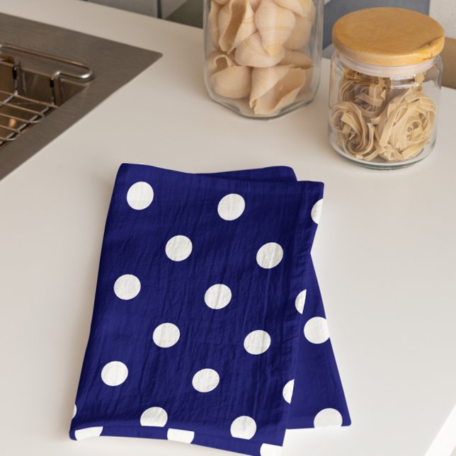Linge De Cuisine Point Polka bleu (Créateur téléchargé)