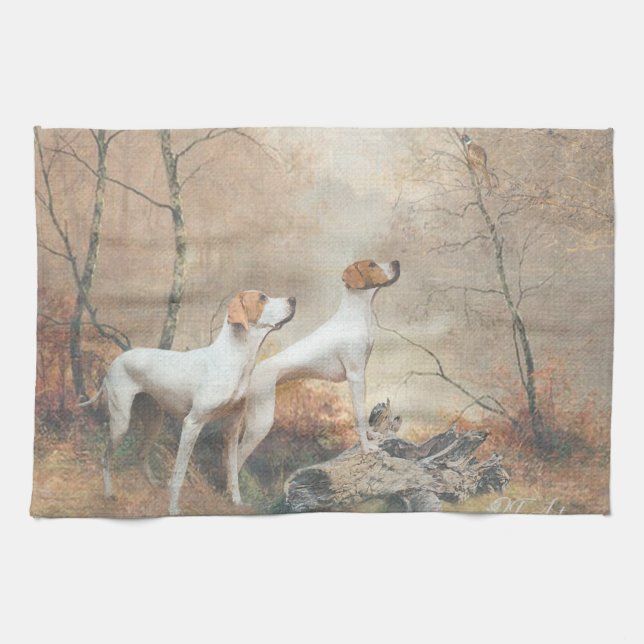 Linge De Cuisine Pointer Anglais  (Horizontal)