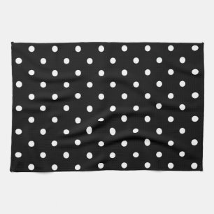 Linge De Cuisine Points noirs et blancs