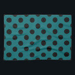 Linge De Cuisine Points noirs sur sarcelle<br><div class="desc">Points noirs sur sarcelle</div>