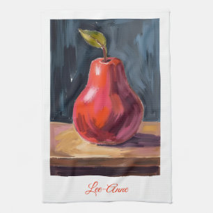Linge De Cuisine Poire Rustique Aquarelle – Cuisine de Ferme