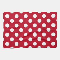 pois blancs en rouge