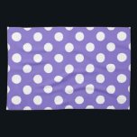 Linge De Cuisine Pois blancs sur perwinkle<br><div class="desc">Pois blancs sur perwinkle</div>