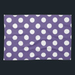 Linge De Cuisine Pois blancs sur ultra violet<br><div class="desc">La couleur de l'année de Pantone pour 2018 est ultra violet.</div>