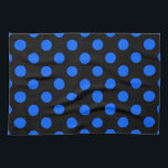 Linge De Cuisine Pois bleu et noir<br><div class="desc">Pois bleu et noir</div>