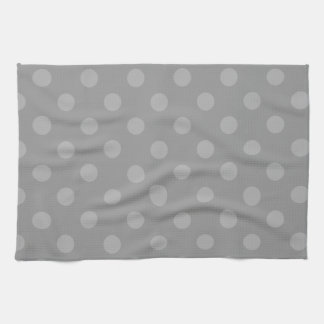 Linge De Cuisine Pois grand - 4b gris