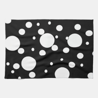 Linge De Cuisine Pois noir et blanc