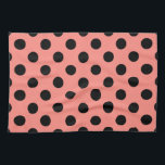 Linge De Cuisine Pois noirs à la pêche<br><div class="desc">Pois noirs à la pêche</div>