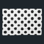 Linge De Cuisine Pois noirs en blanc<br><div class="desc">Pois noirs en blanc</div>