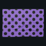 Linge De Cuisine Pois noirs sur lavande<br><div class="desc">Pois noirs sur lavande</div>