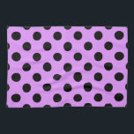 Linge De Cuisine Pois noirs sur lilas<br><div class="desc">Pois noirs sur lilas</div>