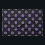Linge De Cuisine Pois ultra violets en noir<br><div class="desc">La couleur de l'année de Pantone pour 2018 est ultra violet.</div>