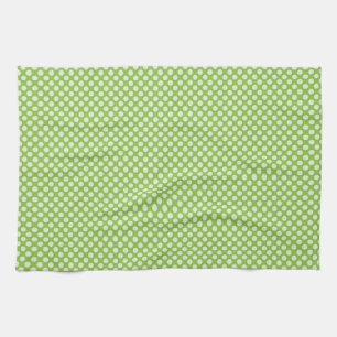 Linge De Cuisine Pois vert clair