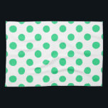 Linge De Cuisine Pois verts et blancs<br><div class="desc">Pois verts et blancs</div>