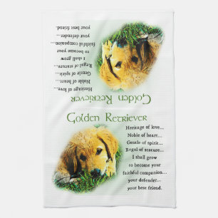 Linge De Cuisine Poison de Golden Retriever