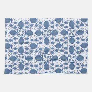 Linge De Cuisine Poisson bleu
