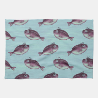 Linge De Cuisine Poisson drôle avec Motif d'cils fantaisie