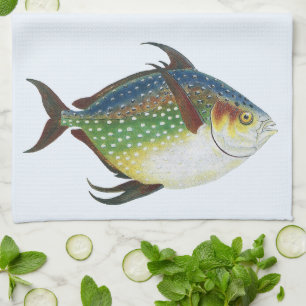 Linge De Cuisine Poisson Opah tropical, animal aquatique marin Vint