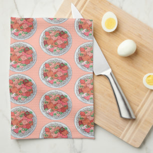 Linge De Cuisine Poké Hawaïen Nourriture Poisson cru Poisson Ahi Th