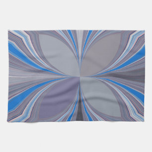 Linge De Cuisine Polka gris cendré bleu Pointe Texture Art Imprimer