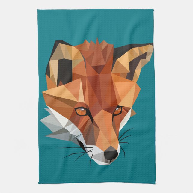 Linge De Cuisine Polygon Fox Custom (Vertical)