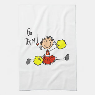 Linge De Cuisine Pom-Pom Girl de l'Équipe Rouge Allez