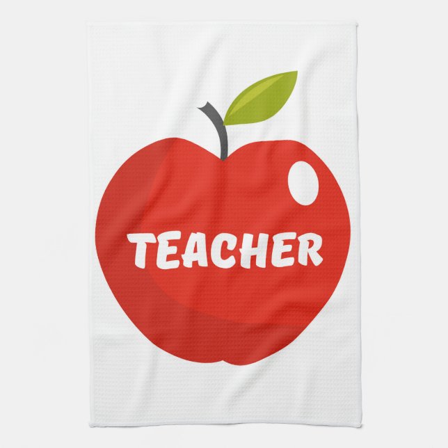 Linge De Cuisine Pomme des enseignants (Vertical)