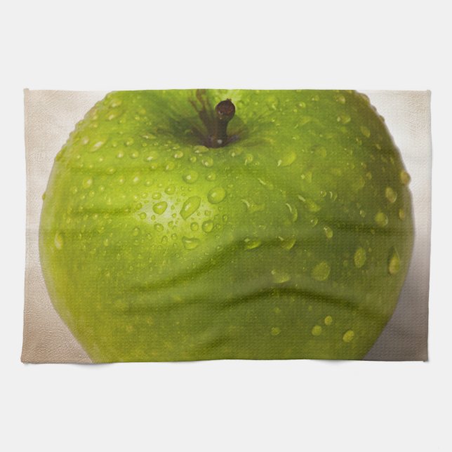 Linge De Cuisine Pomme verte (Horizontal)